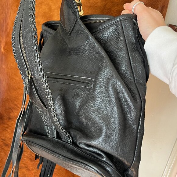 Cleobella Handmade Heavy Duty Leath Backpack/Shoulder Bag - Picture 2 of 13